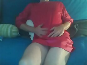 Crossdresser coming quarters late after party